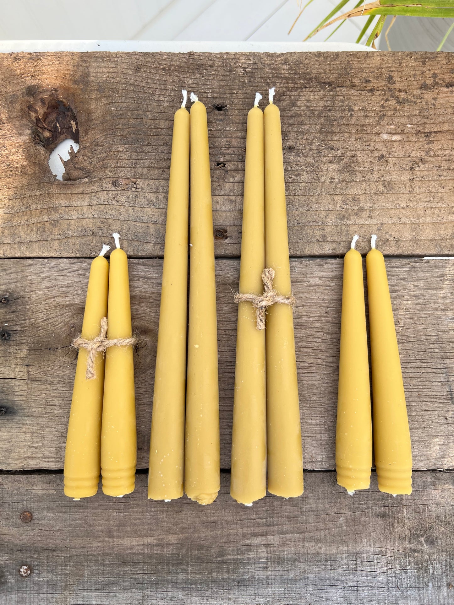 Beeswax Taper Candles