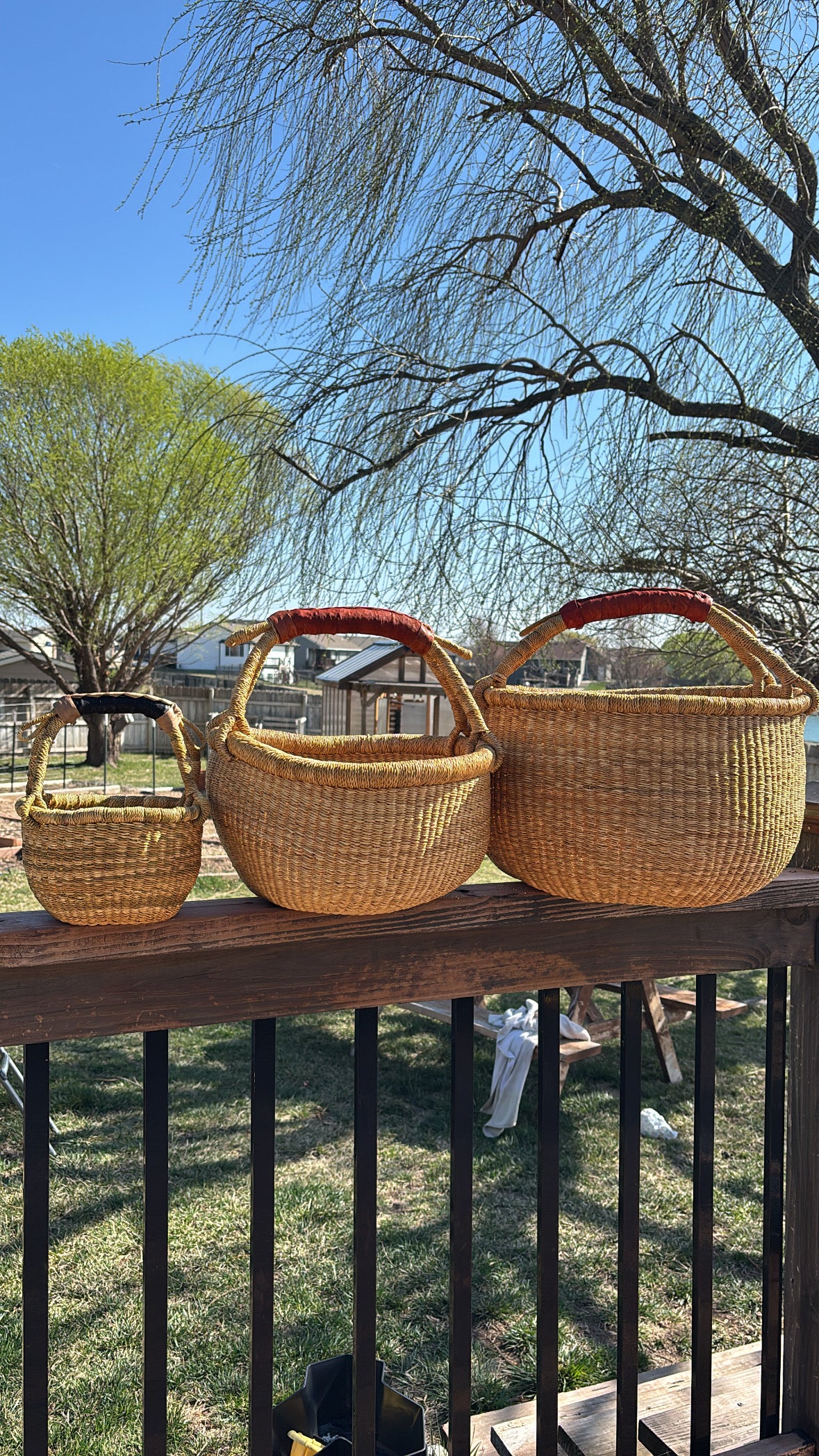 African Bolga Basket - local pickup or delivery only!